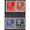 Norge. 1927-28. Suppleringsværdi 20-40 øre. AFA nr. 131-34 st. (4) st. stemplet postfrisk