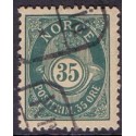 Norge. 1894-98. 35Øre, tk. 13½x12½, AFA nr. 59A ** Postfrisk ubrugt stemplet st.