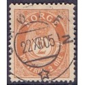 Norge. 1893-98. 2 Øre, tk. 14½x13½, AFA nr. 53B ** Postfrisk ubrugt stemplet st.