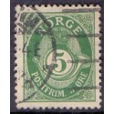 Norge. 1893-98. 5 Øre, tk. 14½x13½, AFA nr. 55B ** Postfrisk ubrugt stemplet st.