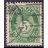 Norge. 1893-98. 5 Øre, tk. 14½x13½, AFA nr. 55B ** Postfrisk ubrugt stemplet st.