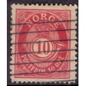 Norge. 1893-98. 10 Øre, karmin tk. 14½x13½, AFA nr. 56Ba ** Postfrisk ubrugt stemplet st.