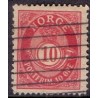 Norge. 1893-98. 10 Øre, karmin tk. 14½x13½, AFA nr. 56Ba ** Postfrisk ubrugt stemplet st.