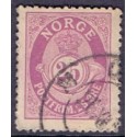 Norge. 1893-98. 25 Øre, tk. 14½x13½, AFA nr. 58B ** Postfrisk ubrugt stemplet st.