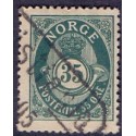 Norge. 1893-98. 35 Øre, tk. 14½x13½, AFA nr. 59B ** Postfrisk ubrugt stemplet st.