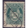 Norge. 1893-98. 35 Øre, tk. 14½x13½, AFA nr. 59B ** Postfrisk ubrugt stemplet st.