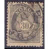 Norge. 1907. 30 Øre. tk. 14½x13½ AFA nr. 66 **  Postfrisk ubrugt stemplet st.