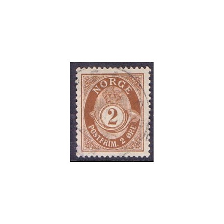 Norge. 1910. Ny gravering. 2 Øre. AFA nr. 76 **