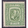 Island. 1907. Dobbelt konger 5 Aur, AFA nr. 51  **   postfrisk st. stemplet FDC