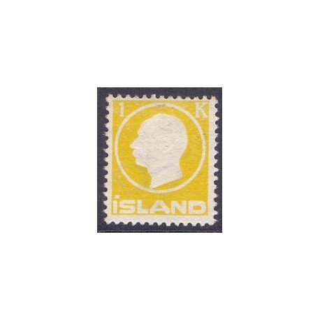 Island. 1912. Frederik VIII, 1 kr. AFA nr. 73 **  postfrisk st. stemplet FDC