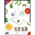 2012. Smørrebrød. AFA nr. 1701a-03a, fra hæfter  postfrisk  Stemplet FDC