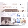 2005. H.C. Andersen's fødsel, AFA 1426-30, i postfriske miniark Stemplet FDC