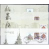 2006. Rosenborg Slot 400 år, AFA nr. 1463-65, postfrisk  miniark Stemplet FDC