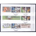 2009. Zoologisk Have, AFA nr. 1582-84,i postfrisk miniark   Stemplet FDC
