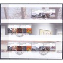 2008. Kunstmuseet Louisiana, AFA nr. 1543-45, i postfrisk miniark  Stemplet FDC