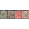 Island. 1907. Dobbelt konger, AFA nr. 51-54 st. **  postfrisk st. stemplet FDC