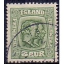 Island. 1915-18. Dobbelthoveder. AFA nr. 79 **  postfrisk st. stemplet FDC