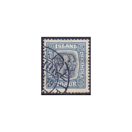 Island. 1915-18. Dobbelthoveder. AFA nr. 82 **  postfrisk st. stemplet FDC