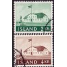 Island. 1958. Den gamle regeringsbygning.  AFA nr. 330-31 ** postfrisk st. stemplet FDC