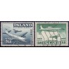 Island. 1959. Lufttransport på Island.  AFA nr. 334-35 ** postfrisk st. stemplet FDC