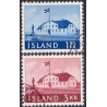 Island. 1961. Den gamle regeringsbygning. AFA nr. 348-49 ** postfrisk st. stemplet FDC