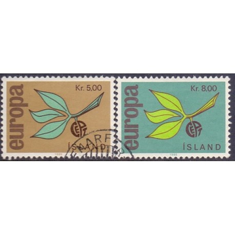 Island. 1965. Europamærker / CEPT. AFA nr. 396-97 ** postfrisk st. stemplet FDC