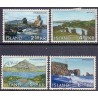 Island. 1966, Islandske landskaber. AFA nr. 401-04 ** postfrisk st. stemplet FDC