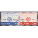 Island. 1966, Europamærker / CEPT. AFA nr. 405-06 ** postfrisk st. stemplet FDC