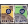 Island. 1967. Europamærker / CEPT. AFA nr. 410-11 ** postfrisk st. stemplet FDC