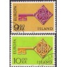 Island. 1968. Europamærker / CEPT. AFA nr. 418-19 ** postfrisk st. stemplet FDC