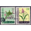 Island. 1968. Blomster. AFA nr. 416-17 ** postfrisk st. stemplet FDC