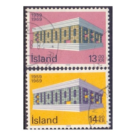 Island. 1969. Europamærker / CEPT. AFA nr. 429-30 ** postfrisk st. stemplet FDC