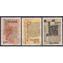 Island. 1970. Håndskrifter. AFA nr. 440-42 ** postfrisk st. stemplet FDC