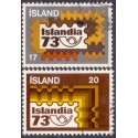 Island. 1973. Islandia 73. AFA nr. 483-84  **   postfrisk st. stemplet FDC
