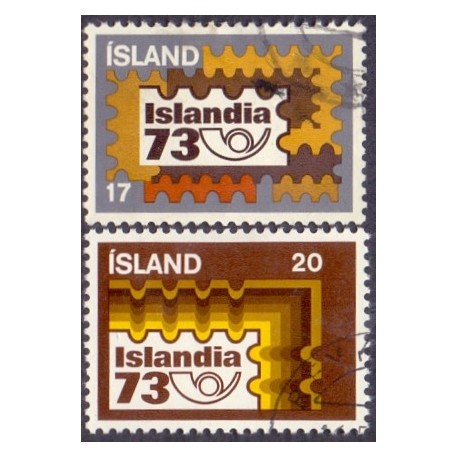 Island. 1973. Islandia 73. AFA nr. 483-84  **   postfrisk st. stemplet FDC