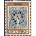 Island. 1976.  Aur-frimærkernes 100-års jubilæum. AFA nr. 519 ** postfrisk st. stemplet FDC