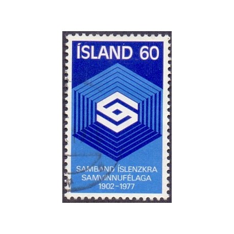 Island. 1977, Andelsbevægelsen 75 år. AFA nr. 526 **   postfrisk st. stemplet FDC