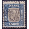 Island Tjenstemærker 10 Aur. Dobbelthoveder. AFA nr. 27 **   stemplet st.
