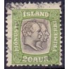 Island Tjenstemærker 20 Aur. Dobbelthoveder. AFA nr. 30 **   stemplet st.