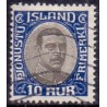 Island Tjenstemærker 10 Aur. Chr. X. AFA nr. 36 **   stemplet st.