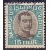 Island Tjenstemærker 15 Aur. Chr. X. AFA nr. 37 **   stemplet st.