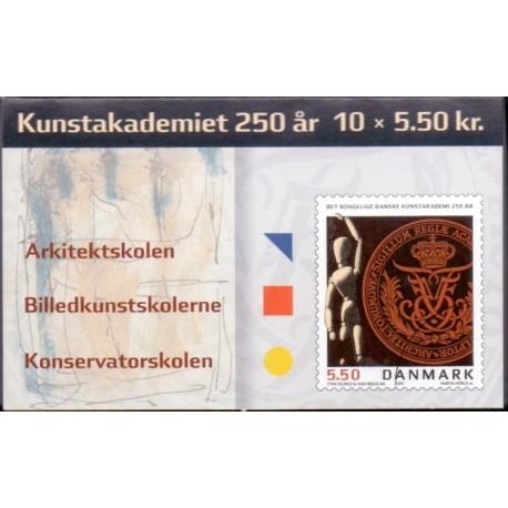 Danmark frimærkehæfte 2004. Kunstakademiet AFA S137