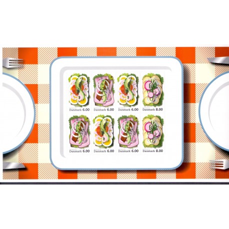 2012. Temaark. Smørrebrød . AFA nr. T14 postfrisk stempelt