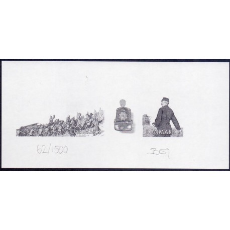 Danmark. Sorttryk nr. 9 (AFA  nr. 1772)