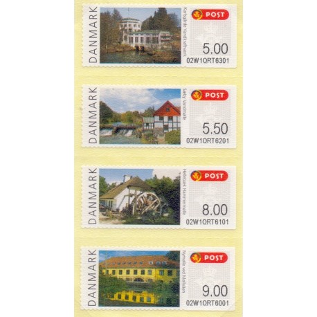 2009. Vandmøller, Stribe med 4 forskellige værdier **