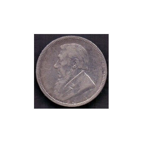 Syd Afrika. Two Shillings 1894, KM6,  Ag