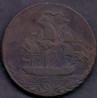 England-Great Britain.  Hull Sailing Ship Halfpenny 1791/1794 D&H Yorks.23