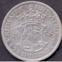 Sydafrika-South African. 2½ shillings, 1938 KM30. Ag