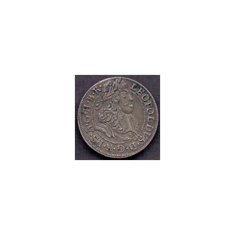 Østrig-Austria. TYROL 3 Kreuzer 1688 Hall mint LEOPOLD I. Ag.