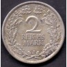 Tyskland-Germany. 2 Reichsmark 1925 J. KM 45. Ag.